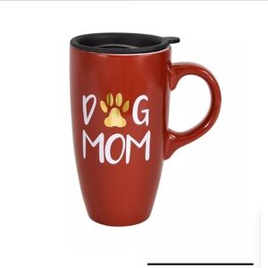 Enchante "Dog Mom" Lidded Travel Mug